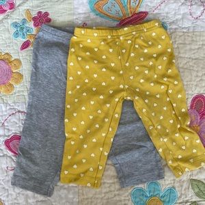 Carter’s 2 pack baby leggings & pants